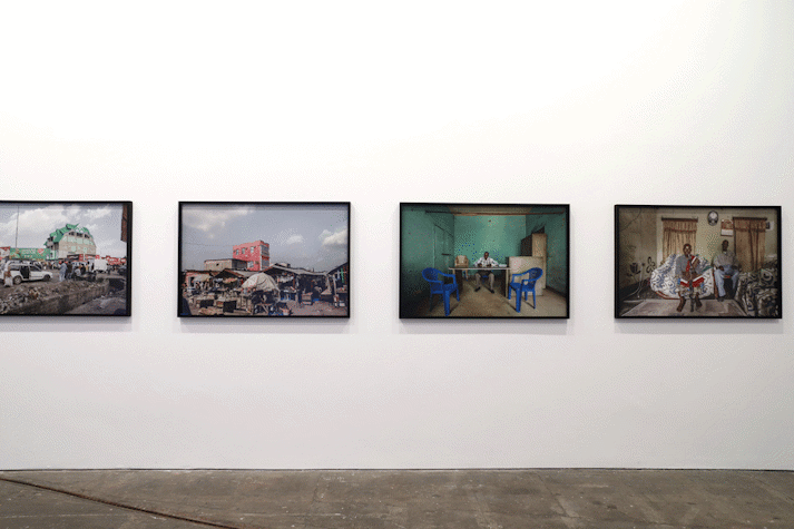 Installation view, photographs from the series Urban Now
