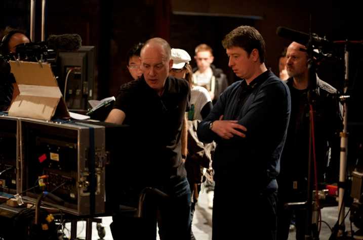 stage crew looking at tech