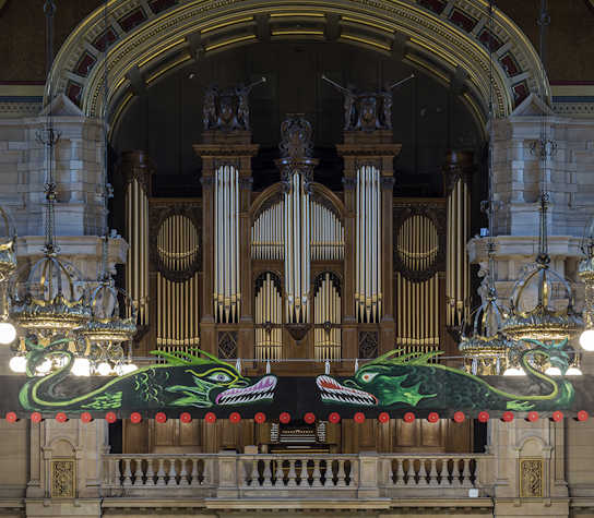 Dragon artwork in Kelvingrove